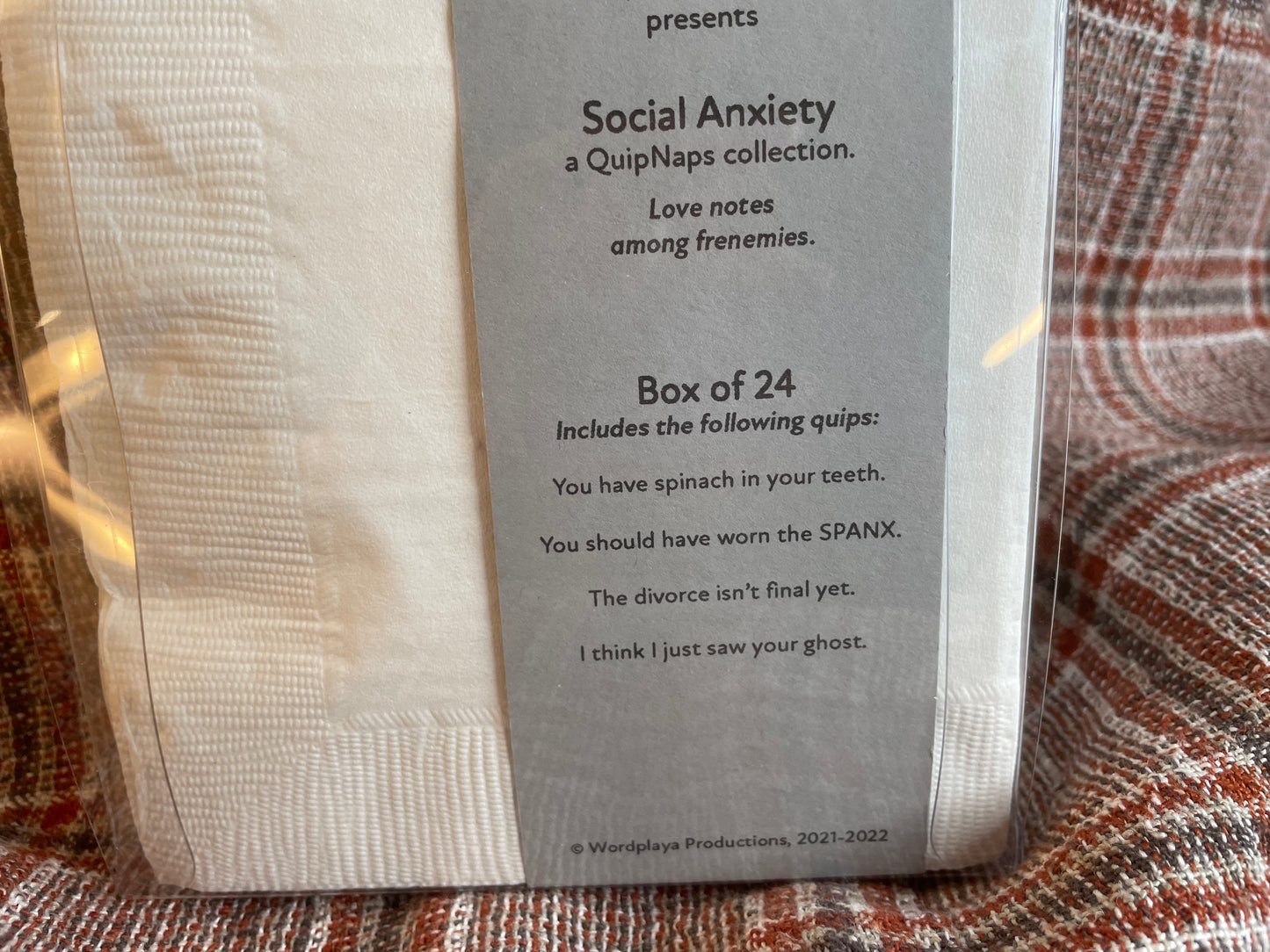 'Social Anxiety'—love notes among frenemies.